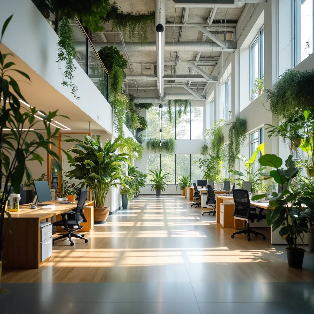 Espacio de oficina moderno y abierto